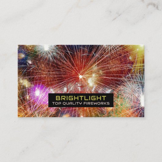Fireworks Display, Fireworks Sales Visitekaartje (Voorkant)