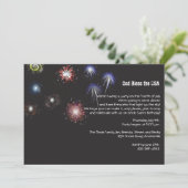 Fireworks Display Invitation Kaart (Staand voorkant)