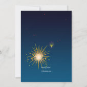 Fireworks Display Invitation Kaart (Achterkant)