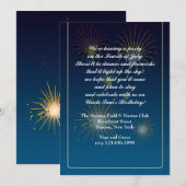 Fireworks Display Invitation Kaart (Voorkant / Achterkant)