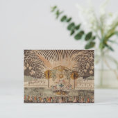 Fireworks Display op de plaats Louis XV Briefkaart (Staand voorkant)