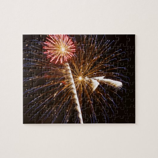 Fireworks-display op de Savannah-rivier Legpuzzel (Horizontaal)