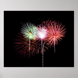 Fireworks Display Photo-Poster Poster