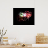 Fireworks Display Photo-Poster Poster (Keuken)