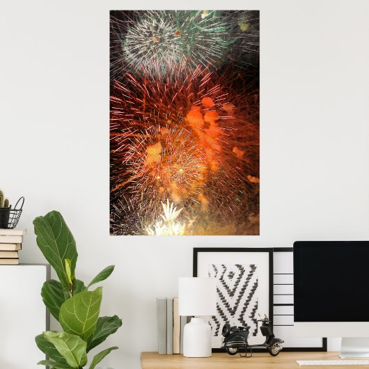 Fireworks Display Poster (Thuiskantoor)
