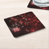 Fireworks Drink Coasters Kartonnen Onderzetters (Schuin)