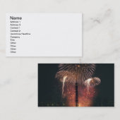 Fireworks, Eiffel Tower, Parijs, Frankrijk Visitekaartje (Voorkant / Achterkant)