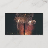 Fireworks, Eiffel Tower, Parijs, Frankrijk Visitekaartje (Achterkant)