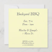  Fireworks en Flag Art Aangepaste Uitnodigingen (Achterkant)