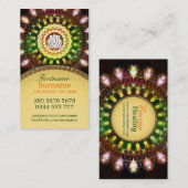 Fireworks Energy Mandala New age Visitekaartje (Voorkant / Achterkant)