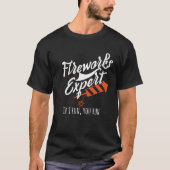 Fireworks expert als ik je run Pyro Explosive T T-shirt (Voorkant)