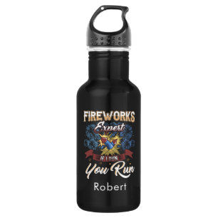Fireworks Expert Run als ik gepersonaliseerde Waterfles