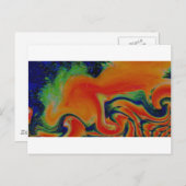 Fireworks-explosie Briefkaart (Voorkant / Achterkant)