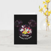 Fireworks Family Trip 2026 Valentine's Day Vacatio Kaart (Gele Bloem)