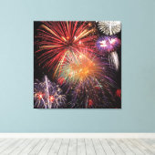 Fireworks Finale Canvas Afdruk (Insitu (Houten vloer))