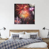 Fireworks Finale Canvas Afdruk (Insitu (Slaapkamer))