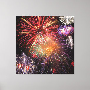 Fireworks Finale Canvas Afdruk