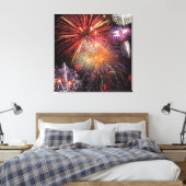 Fireworks Finale Canvas Afdruk (Insitu (Slaapkamer))