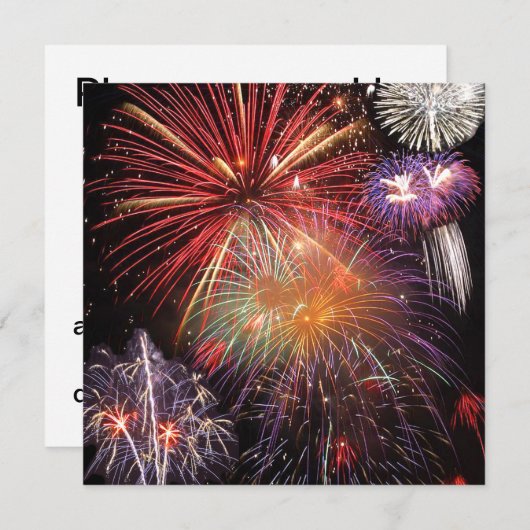 Fireworks Finale Kaart (Voorkant / Achterkant)
