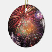Fireworks Finale Keramisch Ornament (Links)