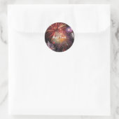 Fireworks Finale Ronde Sticker (Tas)