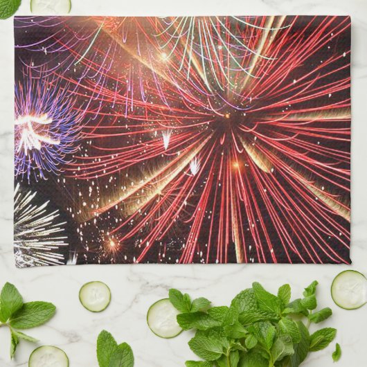 Fireworks Finale Theedoek (Gevouwen)
