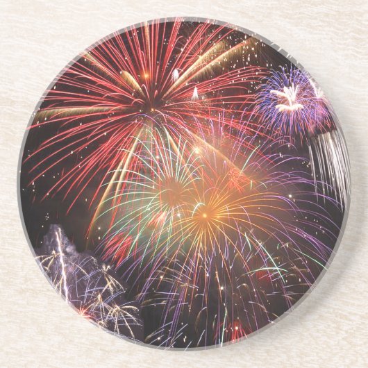 Fireworks Finale Zandsteen Onderzetter (Voorkant)