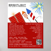 Fireworks, Fireworks Sales Adverteren Poster (Voorkant)