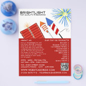 Fireworks, Fireworks Sales Flyer (Enkel)