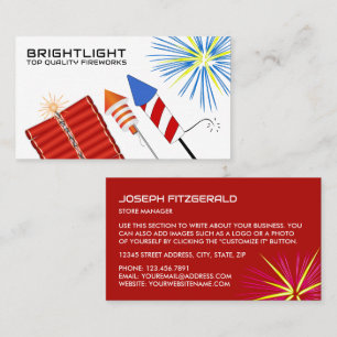 Fireworks, Fireworks Sales Visitekaartje