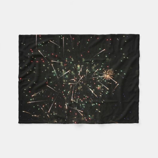 Fireworks Fleece Blanket Deken (Voorkant (Horizontaal))