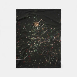 Fireworks Fleece Blanket Deken