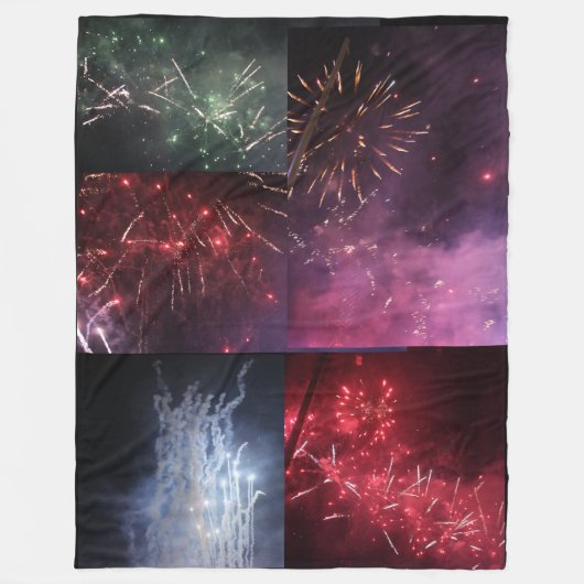 Fireworks Fleece Blanket Deken (Voorkant)