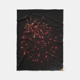 Fireworks Fleece Blanket Deken