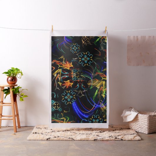 Fireworks Folk Art bloeien Stof (Voorbeeld)