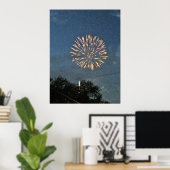 Fireworks-foto Poster (Thuiskantoor)
