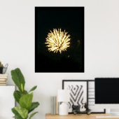 Fireworks-foto Poster (Thuiskantoor)
