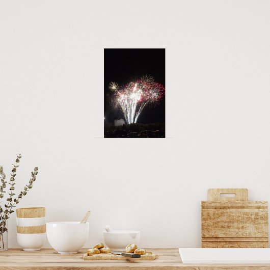 Fireworks-foto Poster (Keuken)