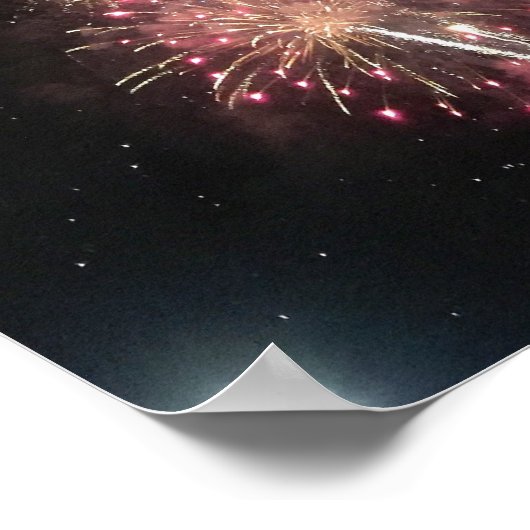 Fireworks-foto Poster (Hoek)