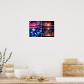 FireWorks-fotocollage Poster (Keuken)