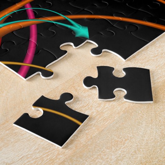 Fireworks Fractal Art Puzzle Legpuzzel (Zijkant)