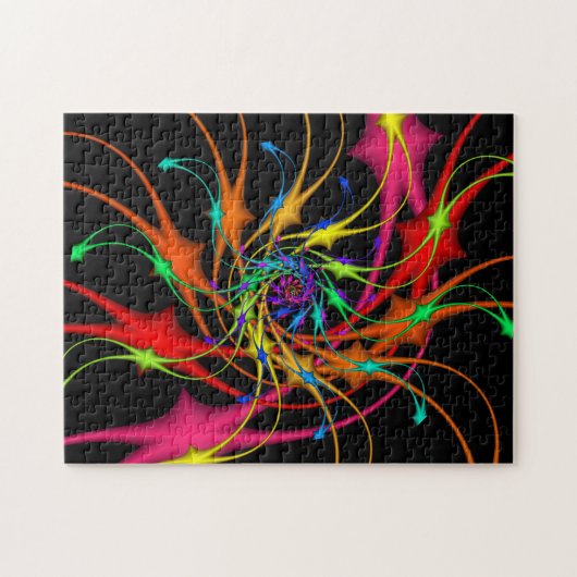Fireworks Fractal Art Puzzle Legpuzzel (Horizontaal)