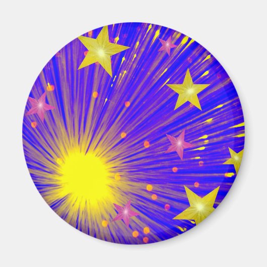 Fireworks fridge magnet (Voorkant)