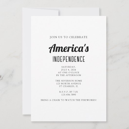 Fireworks, Fun and Freedom 250 Years 4th of July Kaart (Achterkant)