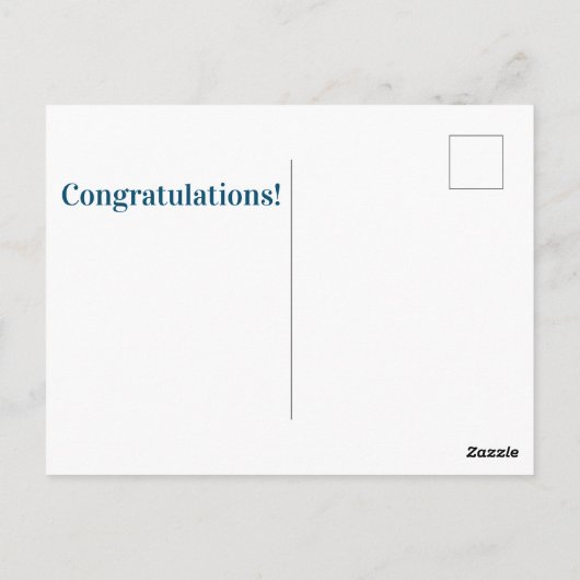 Fireworks "Gefeliciteerd" Briefkaart (Achterkant)