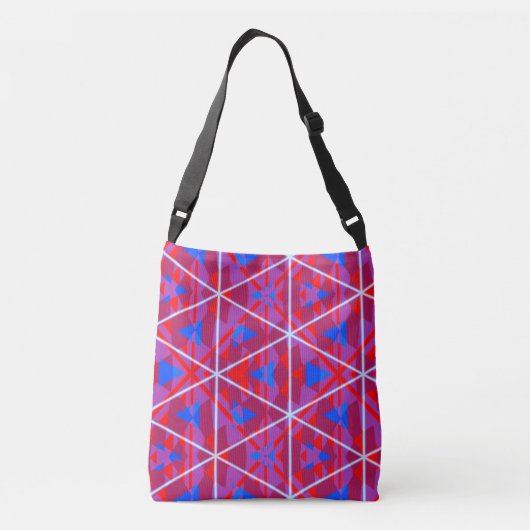 Fireworks Geometry Crossbody Tas (Achterkant)