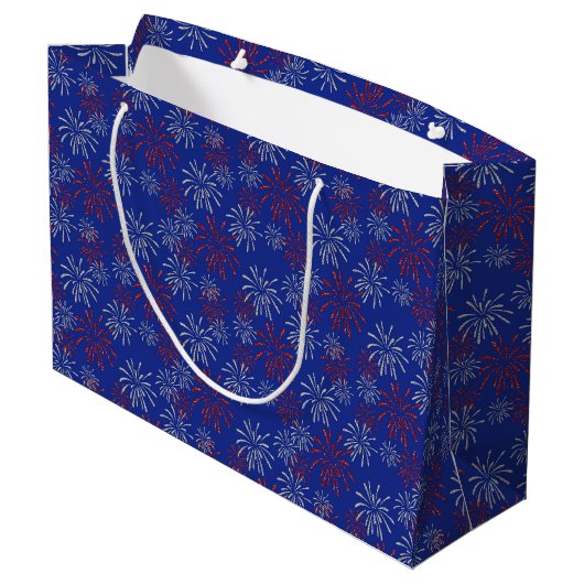 Fireworks Gift Bag Groot Cadeauzakje (Achterkant Gekanteld)