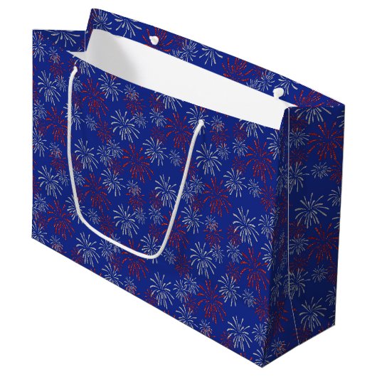 Fireworks Gift Bag Groot Cadeauzakje (Voorkant Gekanteld)