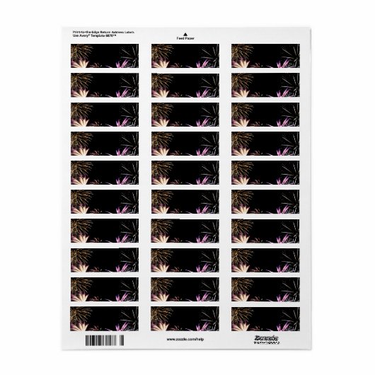 Fireworks Grand Finale Etiket (Full Sheet)