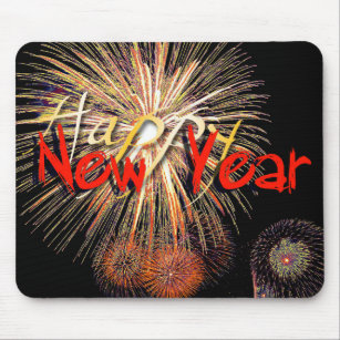 Fireworks Happy New Year 2019 Mousepad Muismat